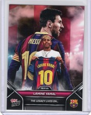 LAMINE YAMAL/LIONEL MESSI 2025 TOPPS NOW THE LEGACY LIVES ON #002 comprar usado  Enviando para Brazil