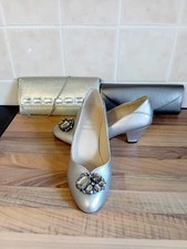 pewter wedding shoes for sale  STAFFORD