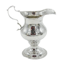 Jarro de creme George III prata esterlina pedestal antigo 1781 Londres comprar usado  Enviando para Brazil