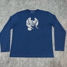 Camisa masculina Under Armour grande azul solta equipamento térmico estampa gráfica manga longa comprar usado  Enviando para Brazil