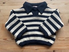 Pullover blau weiß gebraucht kaufen  Bochum