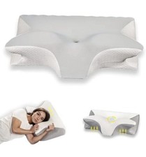 Travesseiro de espuma com memória cervical para alívio da dor no pescoço travesseiros ergonômicos de apoio para o pescoço comprar usado  Enviando para Brazil