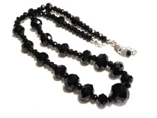 Beautiful black faceted for sale  WORKSOP