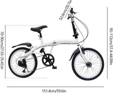 Bicicletta pieghevole pollici usato  Chivasso