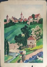 Riginale alte aquarellen gebraucht kaufen  München