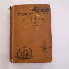 1st American Illustrated Edition TREASURE ISLAND 1884 Robert Louis Stevenson Vtg comprar usado  Enviando para Brazil