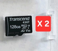 Cartão micro SD Transcend 128 GB modelo 430T 2 peças caixa aberta comprar usado  Enviando para Brazil