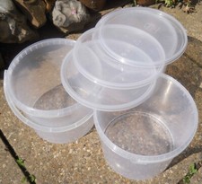 Clear plastic storage for sale  UK