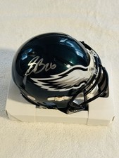 Mini capacete Philadelphia Eagles assinado por Saquon Barkley com certificado de autenticidade comprar usado  Enviando para Brazil