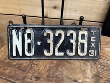 1931 texas license for sale  Paris