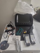 2 monitores de TV HD encosto de cabeça XTRON 9" com DVD player HDMI FM USB/SD para UNIVERSAL  comprar usado  Enviando para Brazil