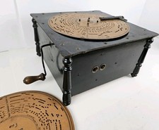 Usado, Organeta antiga de música vitoriana Ariston manivela alemã de 1800 com 7 discos comprar usado  Enviando para Brazil