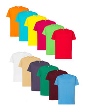 3x / 6x PACK T-shirt JHK 100% cotone UOMO girocollo maglietta premium 18 colori, używany na sprzedaż  Wysyłka do Poland