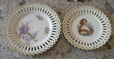Paire anciennes assiettes d'occasion  Strasbourg-