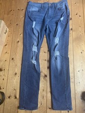 Blue denim ripped for sale  WIGAN