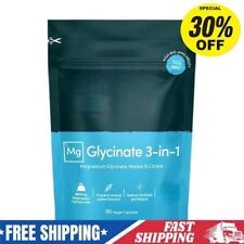 Complexo de glicinato de magnésio 3 em 1 1800mg suplementos de magnésio alta absorção comprar usado  Enviando para Brazil