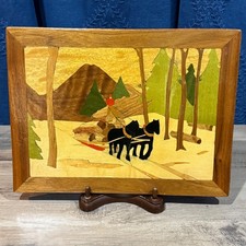 Vtg wooden inlay for sale  Alcoa