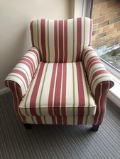 Multiyork striped armchair for sale  POOLE