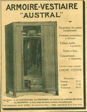 Publicité ancienne armoire d'occasion  France
