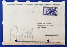 Italia 1952 cartolina usato Italia 1952 cartolina usato  Borghetto Lodigiano