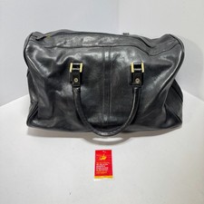 Vintage black leather for sale  STEVENAGE