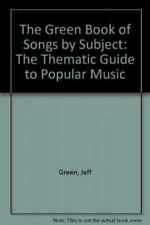 The Green Book of Songs by Subject: - Hardcover, by Jeff Green - Acceptable n segunda mano  Embacar hacia Mexico