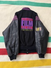 Jaqueta Varsity Vintage Anos 80 90 Tribeca Film Festival Center Elenco e Equipe Extra Grande 27x27 comprar usado  Enviando para Brazil
