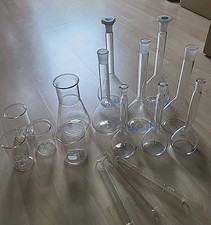 Messkolben laborgläser reagen gebraucht kaufen  Hamburg