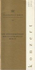 Programmheft viii sinfoniekonz gebraucht kaufen  Deutschland