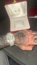 Cartier silver santos for sale  BASILDON