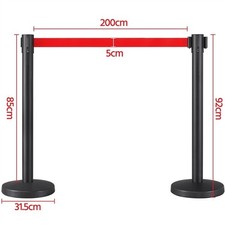 Retractable belt stanchion for sale  IPSWICH