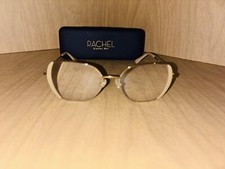 Óculos Rachel Roy ícone dourado modelo formato AMARELO armação quadrada leitura comprar usado  Enviando para Brazil