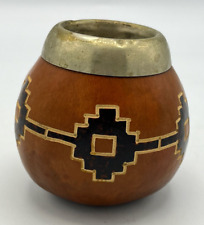 Usado, Chimarrao Argentine Yerba Mate Gourd Cup Esculpido Vintage comprar usado  Enviando para Brazil