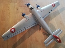 Märklin Metal 19801: Junkers JU 52 Szwajcaria z 1999 roku, dobry stan, bez oryginalnego opakowania, używany na sprzedaż  Wysyłka do Poland