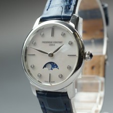 [Quase em perfeito estado] Frederique Constant Geneve FC206X1S2 relógio feminino quartzo fase da lua comprar usado  Enviando para Brazil