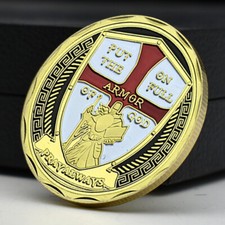 Colocar a Medalha Memorial Completa Armadura de Deus Ornamento de Arte Moeda de Ouro Pray Always comprar usado Colocar a Medalha Memorial Completa Armadura de Deus Ornamento de Arte Moeda de Ouro Pray Always comprar usado  Enviando para Brazil