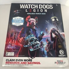 Pôster promocional Watch Dogs Legion UBISOFT 24x28 Game Stop, usado comprar usado  Enviando para Brazil
