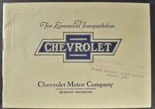 1923 chevrolet catalog for sale  Olympia