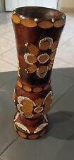 Vaso legno intarsiato usato  Ronciglione