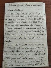 1888 lettera deldrammaturgo usato  Roma