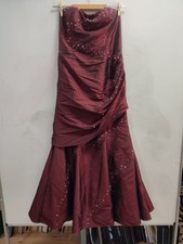 Abendkleid ballkleid dunkelrot gebraucht kaufen  Wuppertal