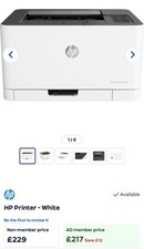 Color laserjet 150nw for sale  WALSALL