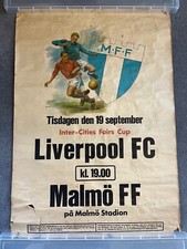 Malmo liverpool 1967 for sale  WIRRAL