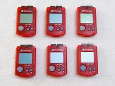 Cartão de memória oficial Sega Dreamcast vermelho claro VMU HKT-7000/com novas baterias comprar usado  Enviando para Brazil