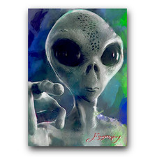 Alien art card for sale  Pasco