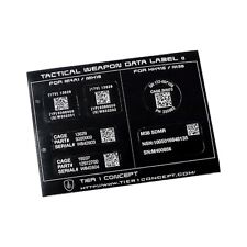 Etiqueta adesiva plástica matriz de dados táticos/código QR para MK18/HK416/M4A1 comprar usado  Enviando para Brazil