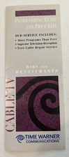 Guia de programação de cabos Time Warner e lista de preços para bares e restaurantes 01/12/96 comprar usado  Enviando para Brazil