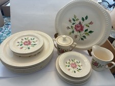 Laurella By Universal Rosa Rosa 21 Peças Conjunto CRM, Açúcar, Pratos e Mais Vintage, usado comprar usado  Enviando para Brazil