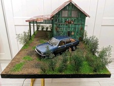 Diorama 1:18 Old Green Garage Jamadiorama 1/18 Models Makieta  na sprzedaż  PL