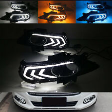 Lâmpadas de neblina de LED DRL luzes de circulação diurna com curva para Ford Mondeo MK5 2014-2016, usado comprar usado  Enviando para Brazil